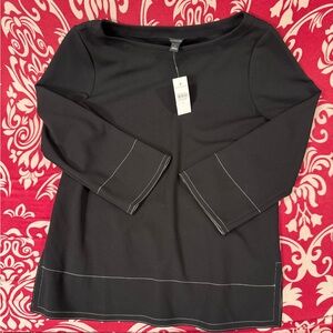 Ann Taylor Black Long Sleeve Top